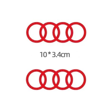 (Rouge) Convient aux Audi RS5, RS6, RS4, RS3, RS7, S-Line, A3, A4, A6, A5, A7, Q5, Q7, S2, S3, S5, S6, S8, S7 et S4 (2 pièces). Autocollants pour vitres latérales de voiture (rouge). (1/4)