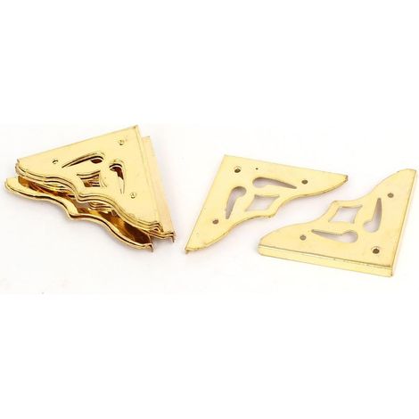 Schmuck Geschenkbox Style Vintage Coin Couverture Protektoren Doré 35x35x3mm 10St (1/4)