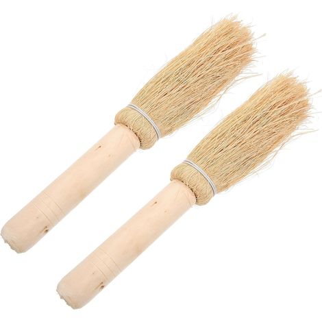2 pièces Brosse Vaisselle en Fibres Naturelles Brosse Récurante Portable pour Nettoyage Wok et Casseroles Poils Souples Antigras et Pratique pour Cuisine Maison et Restaurant (1/5)