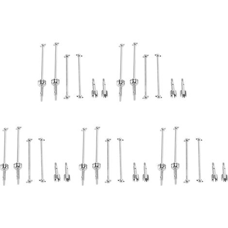 20 PièCes SéRies Arbre D'EntraîNement CVD et ArrièRe en Métal pour 144001 124018 124019 Accessoires de PièCes de Mise à Niveau de Voiture Télécommande (1/5)