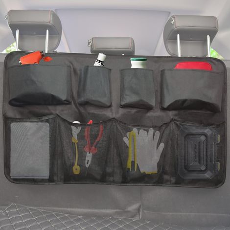 Auto Organizer Kofferraumtasche 8 Fächer SUV Rückbank Stauraum robust wasserabweisend