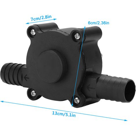 Bomba de agua + bomba compacta + mini bomba de jardín + bomba portátil para taladro + construcción de plástico y acero inoxidable + dimensiones 13 x 6 x 7 cm + bomba de agua para jardines domésticos (1/5)