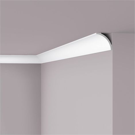 Cornisa NMC B8 NOMASTYL Noel Marquet Moldura decorativa Perfil de estuco diseño atemporal clásico blanco 2 m (1/4)