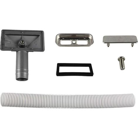 1 Pièce Tuyaux de Débordement Tube de débordement pour évier extensible Interface carrée (Taille: 75x40mm) Tube longueur 230-600mm Diamètre 26mm (diamètre intérieur: 21mm) (1/4)