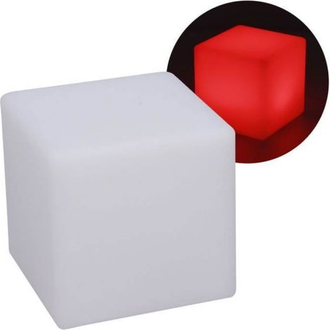 Lampe Cube - LED Portable - Veilleuse Multifonctionnelle pour Bureau et Décoration Intérieure - Alimentée par 3 piles AAA - 1 unité (1/4)