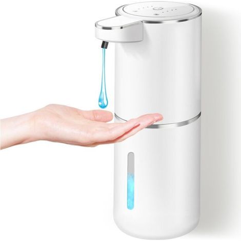 Automatischer Seifenspender, 380 ml, USB-C-wiederaufladbarer Flüssigseifenspender mit 4 einstellbaren Füllmengen (1/5)