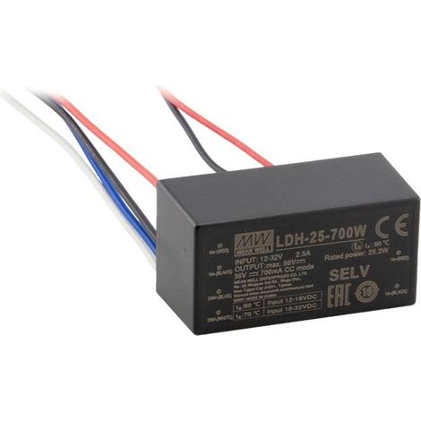 Mean Well LDH-25-350W Driver de LED 25.2 W 0.35 A 12.5 - 72 V 1 pc(s) D109072