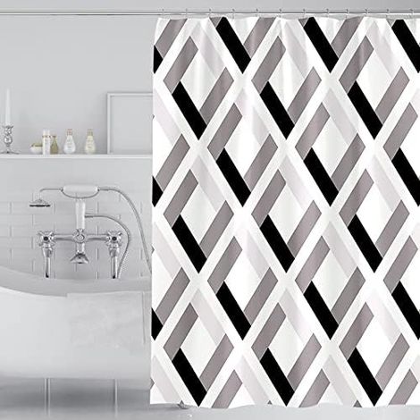 CSPARKV Extra großer Badvorhang, 300 cm, Stoff-Duschvorhang, Anti-Schimmel-Duschvorhang für Badezimmer, waschbare Duschvorhänge (300 x 200 cm)