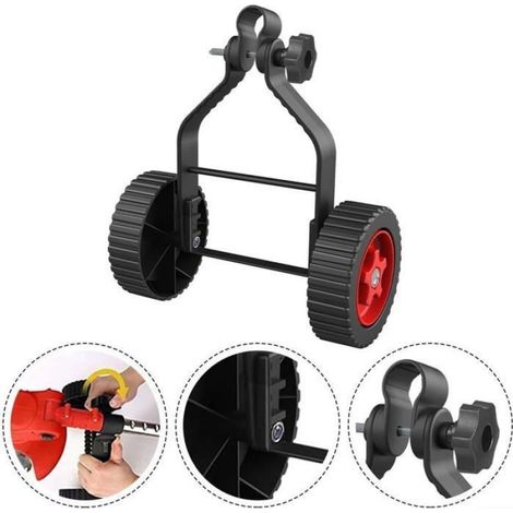 Débroussailleuse-Roues de support réglables pour débroussailleuse de 15,2cm et 20,3cm-Pièces de débroussailleuse sans fil Pratique (1/5)