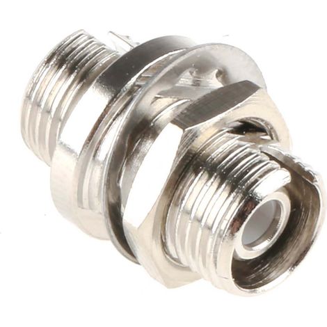 Adaptateur pour fibre optique, FC vers FC Monomode Simplex, Blanc ( Prix pour 1 ) (1/2)