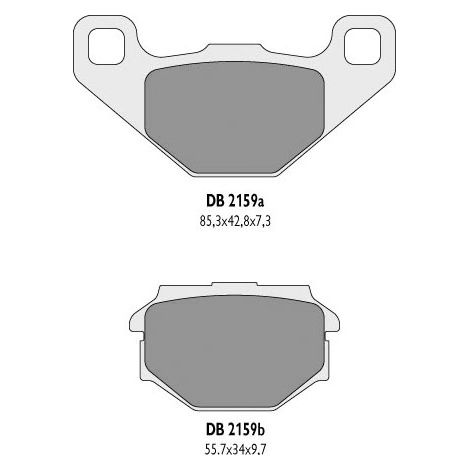 Pastillas De Freno Delta Fantic 125 Caballero Supersei Motard 07 09