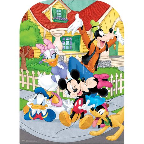 Figurine en carton Passe tête Mickey et ses amis Disney Hauteur 95 CM (1/5)