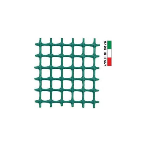 Rete In Plastica Quadra Verde Mm.10X10 - maglia mm.10x10 altezza cm.100