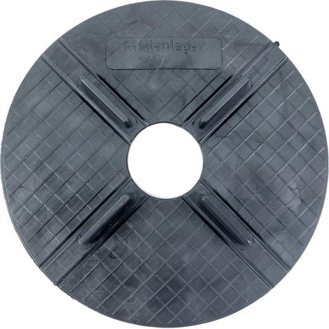 Flaches Gummi Stelzlager - Plattenlager 3 mm Fuge / 10 mm Höhe