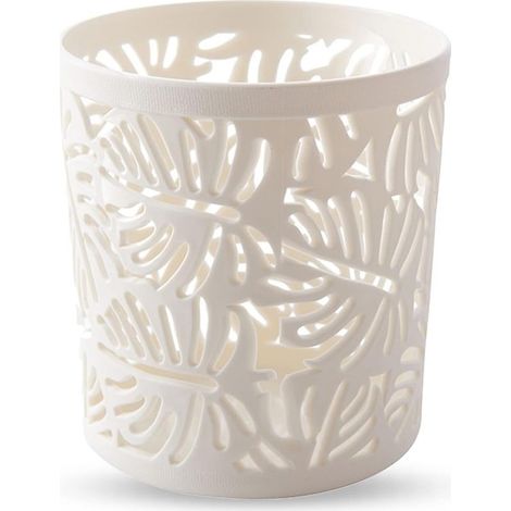 pot a crayon, pot a crayon enfant, Unique Fleur Creux Porte-Stylo Blanc 101010.5cm (1/3)