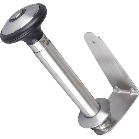 Porte Essuie-Tout de Cuisine Sans Percage Étagère Extensible en Acier Inoxydable pour Film Plastique et Papier Aluminium (1/5)