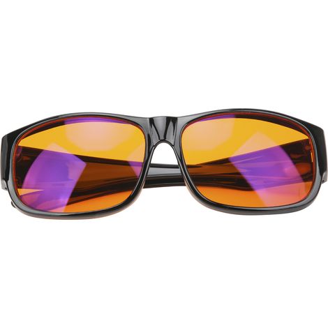 Lunettes anti-lumière bleue, verres ambrés/orange, pour ordinateur, lecture et télévision. (1/5)