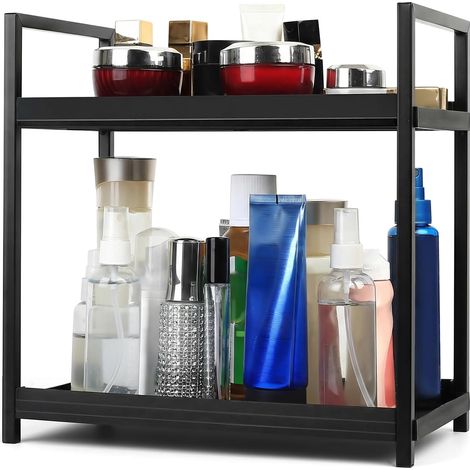 Organisateur Salle de Bain Rangement à 2 Niveau,Organisateur Maquillage (1/5)
