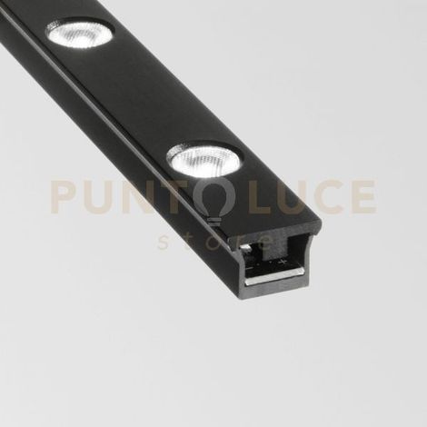 Ideal Lux Lampada da soffitto Stick 1 luce LED integrato nero metallo