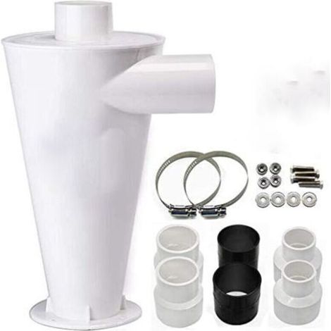 Dépoussiéreur à cyclone,Aspirateur séparateur collecteur de filtre,Kits d’accessoires Dépoussiéreur à cyclone,Cyclone Filtre pour aspirateur Collecteur de Poussière Séparateur Industriel (1/5)
