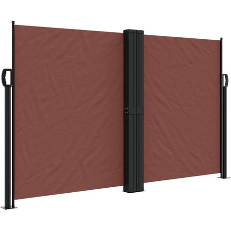 Maison Exclusive - Seitenmarkise Ausziehbar Braun 140x1000 cm