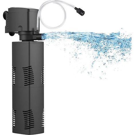Filter Aquarium 150 to 560 Litres Submersible Water Pump with Aeration Tank Turtle Garden Pond Filter Cold Water Tropical Fish (1/5)