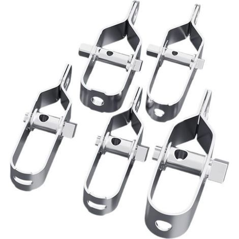 Ensemble de 5 tendeurs en acier galvanisé pour fil de clôture ou autres matériaux 100 m (1/4)