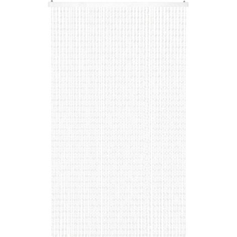 Tenda Antimosche per Porta Finestra A Pannello Con Telaio In PVC, In più Colori, Moschiera con Corde a Perline per Esterno Interno Fili a Caduta Trasparente - 120 x 220 Cm