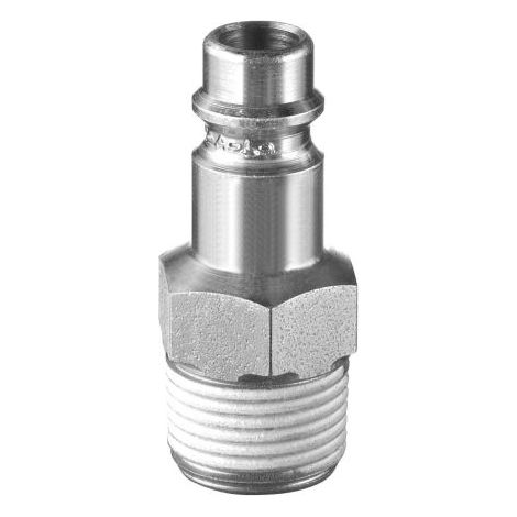 Embout pour raccords rapides pneumatiques PREVOST, Filetage vers Mâle G 1/2 Mâle 1/2pouces Euro 7.2, Euro 7.4 en Acier ( Prix pour Sachet de 2 )