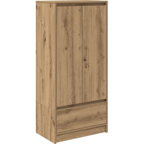 Maison Exclusive - Armadio con Cassetto Rovere Artigianale 55,5x34x119,5 cm