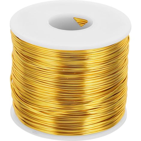 Fil De Métal Artisanal En Aluminium Anodisé 18 Gauge Ton Or (1/5)