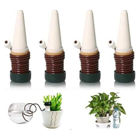 4 Bottle Drip Irrigation Kit, Automatic Plant Watering, Suitable for Indoor and Outdoor Plants (1/4)