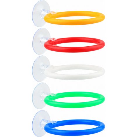 Anneau d'Entrainement Betta, Anneau Betta 5 Pcs, Anneau de Detente Poisson, Miroir Flottant Exercice pour Betta, Alevin, Petit Poisson