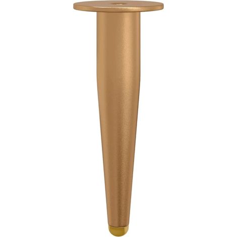 Set di 2 piedi conici dorati design pulito molto flessibile 98 x 40 mm in ferro dorato 020051993