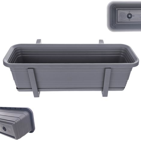 KADAX Boîte de Balcon Pot de Fleurs Pot de Fleur Supports de 50 cm Balustrade de Balcon (1/5)