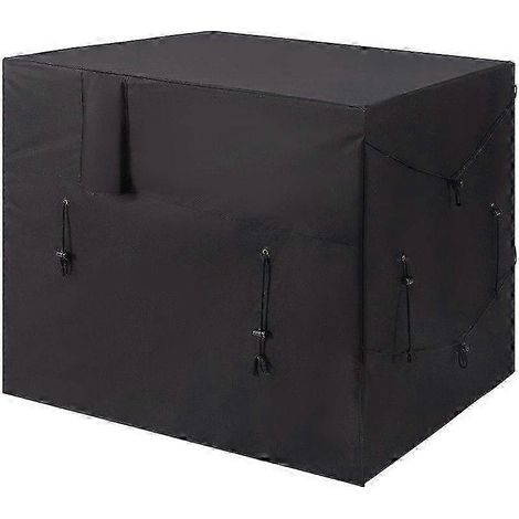 Housse de protection pour chauffe-piscine, housse de protection pour mobilier de jardin, housse pour pompe à chaleur de piscine, réglable, imperméable et coupe-vent, anti-tempête (1/4)