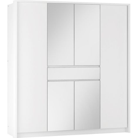 Armoire Honolulu 270 , 217x200x65cm, Portes d'armoire: Avec des charnières, Nombre d'étagères: 3