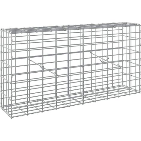 vidaXL Gabione con Filo da 3,5 mm e Rete da 5x10 cm 100x20x50 cm (1/5)