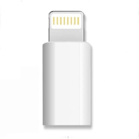 USB-C-auf-Lightning-Adapter – Laden und Datenübertragung – iPhone-kompatibel – Weiß – 1 Stück (1/5)