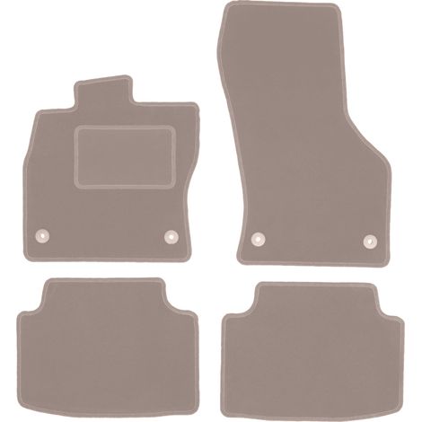Alfombrillas de terciopelo para Volkswagen Golf Sportsvan monovolumen (2014-) beige (1/5)