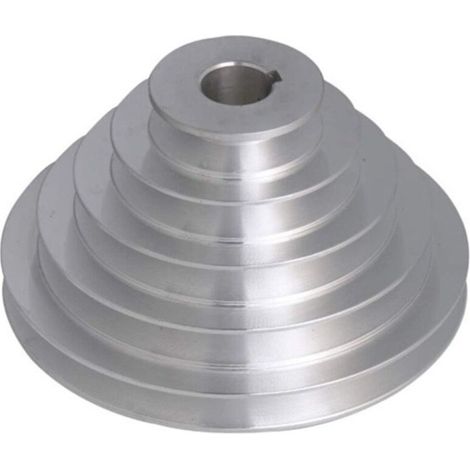Poulie en aluminium à 5 plis - 19 mm ID, 54-150 mm OD pour courroies de distribution à courroie trapézoïdale de type A A (1/2)