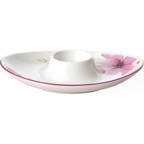 Villeroy & Boch Mariefleur Basic Portauovo, Porcellana Premium, Bianco/Multicolore (1/4)