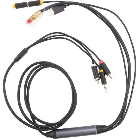 Câble de conversion audio numérique-analogique, câble audio numérique SPDIF/optique coaxial vers analogique L/R (1/4)