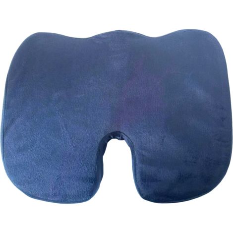 Coussin de siège pour chaises de bureau, coussin en mousse à mémoire de forme pour le coccyx, coussin de siège pour soulager la sciatique, coussin de siège auto, support pour une posture assise correc (1/5)