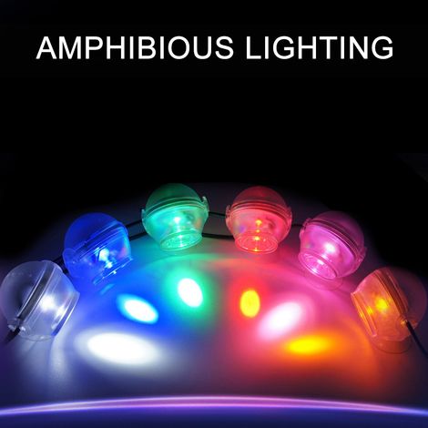 Lampe submersible LED multicolore pour aquarium, gradient de couleurs, étanche, pour eau douce et eau salée, 100-240V, prise US (1/5)