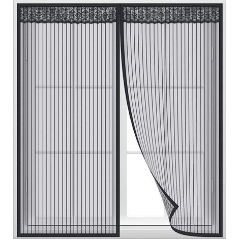 Zanzariera magnetica per finestre 120 x 100 cm – Installazione facile e senza attrezzi – Chiusura automatica silenziosa – Rete resistente (1/5)