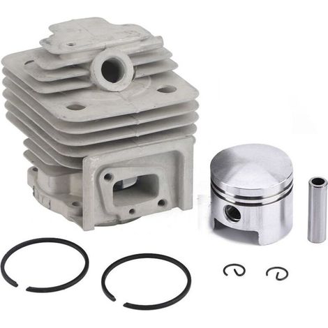 Cylindre débroussailleuse 44mm Ensemble piston kit avec segments et circlips Compatible MITSUBISHI TL52 BG520 Alliage d'aluminium (1/5)