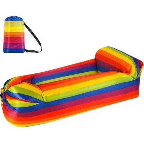 Canapé Gonflable, Camping Fauteuil Gonflable, Imperméable à l'eau Hamac Gonflable, Lit d'air de Sofa Gonflable de Fainéant Paresseux pour Extérieur (1/5)