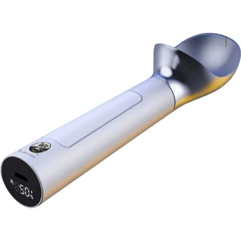 Cuillère à glace électrique en acier inoxydable auto-fondante, avec manche pour usage domestique et design créatif. (1/5)