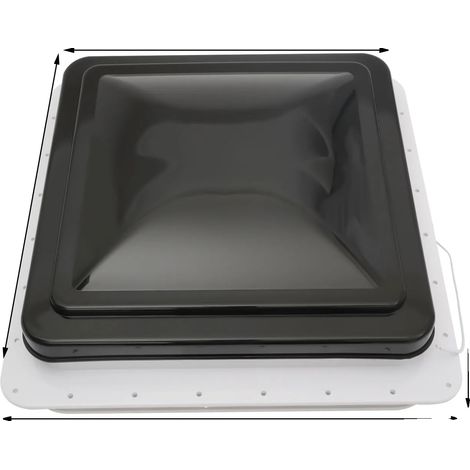 Ventilador de techo para caravana, mosquitera, fácil instalación, blanco y negro. (1/2)
